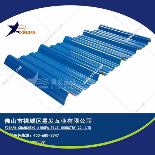 厚度3.0mm蓝色900型PVC塑胶瓦 赣州工程钢结构厂房防腐隔热塑料瓦 pvc多层防腐瓦生产网上销售
